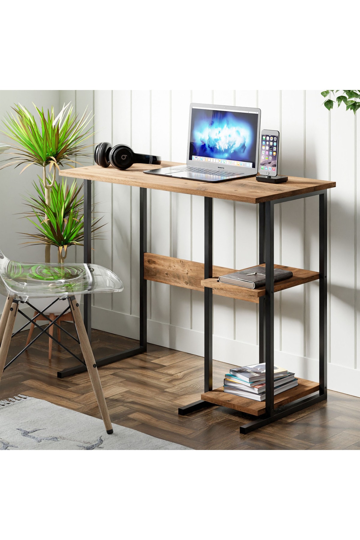 Eco Room Raflı Çalışma Masası - Atlantik Çam