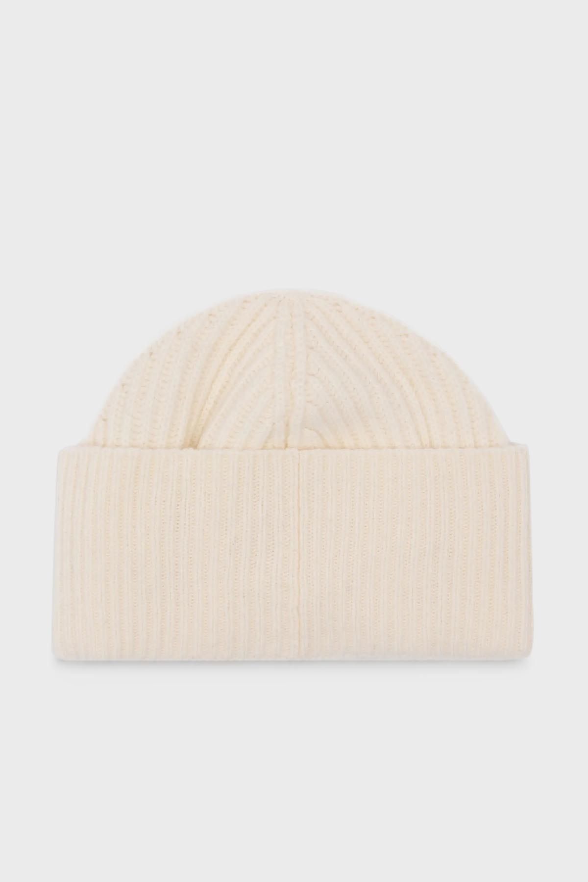 کلاه بافتنی سفید مردانه پشمی Beret با ورود به سیستم 954660 3F300 12911 Armani Exchange