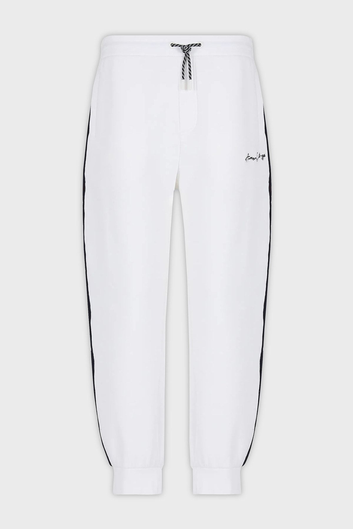 شلوار سفید مردانه پنبه متصل به طور منظم ورزشی 6rzpld zjzgz 1116 Armani Exchange
