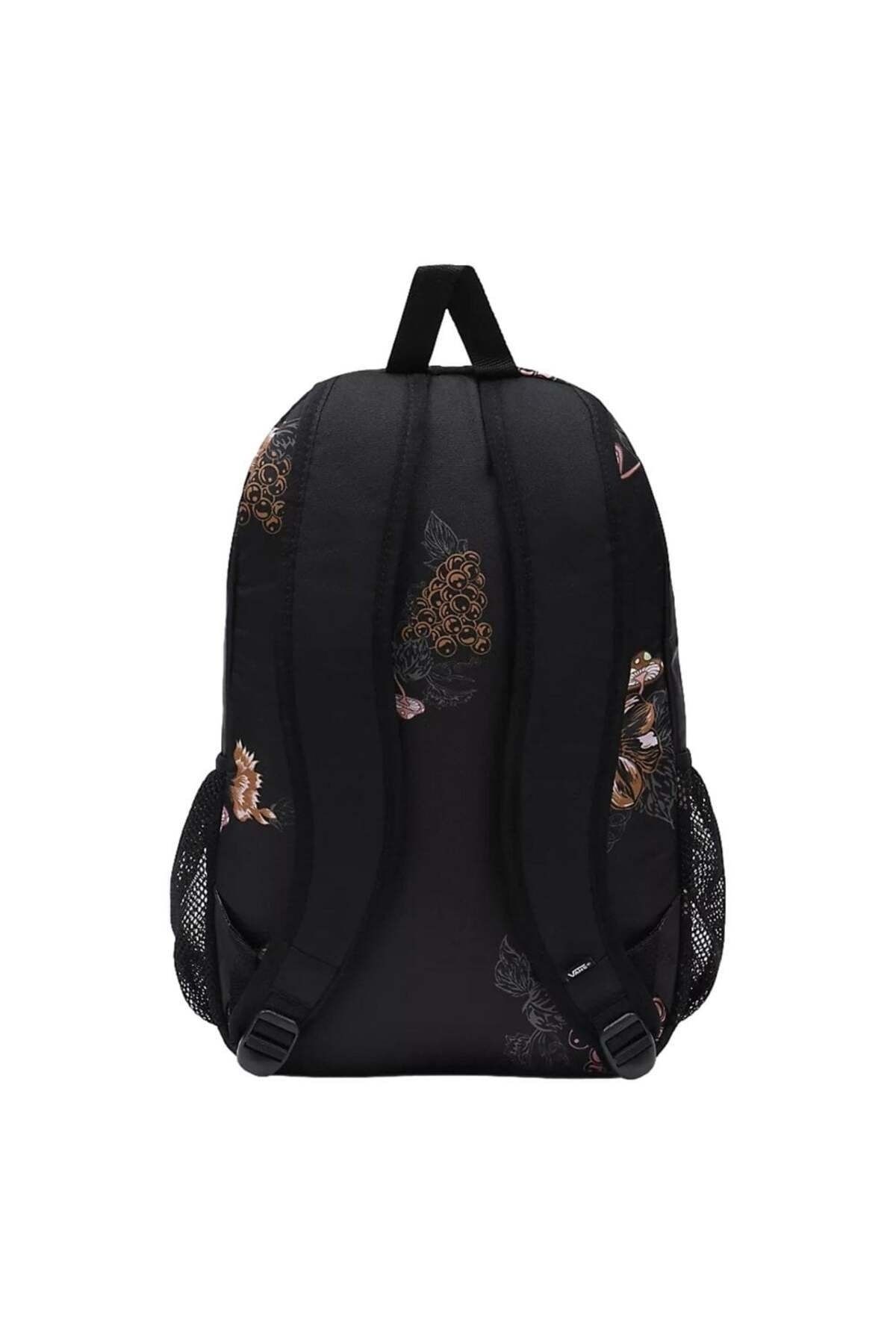 Black and shop gold vans backpack