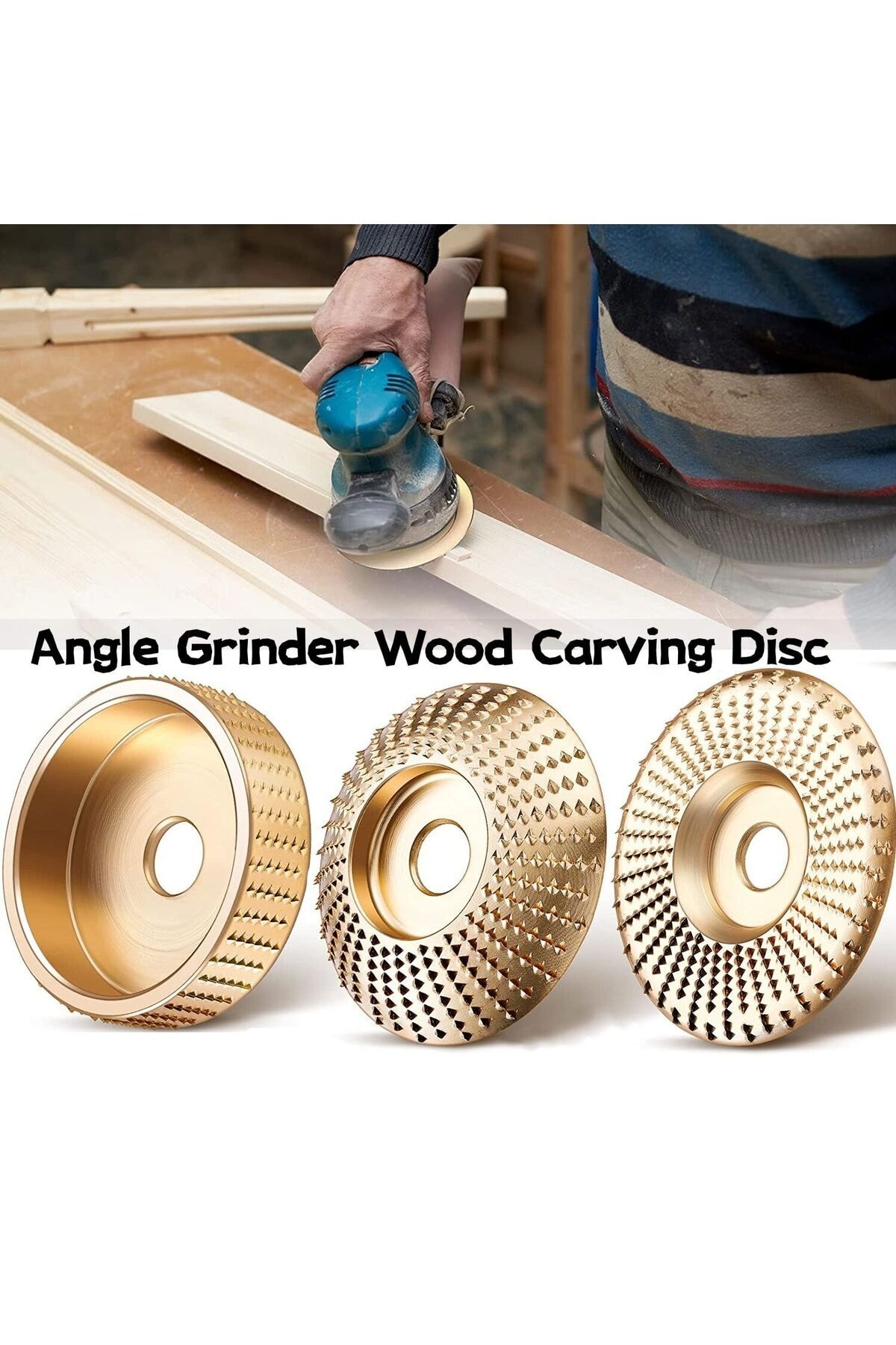 Depolife Ahşap Törpü diski avuç taşlama uyumlu törpüleme aşındırma raspalama disk açılı düz oval 3 adet