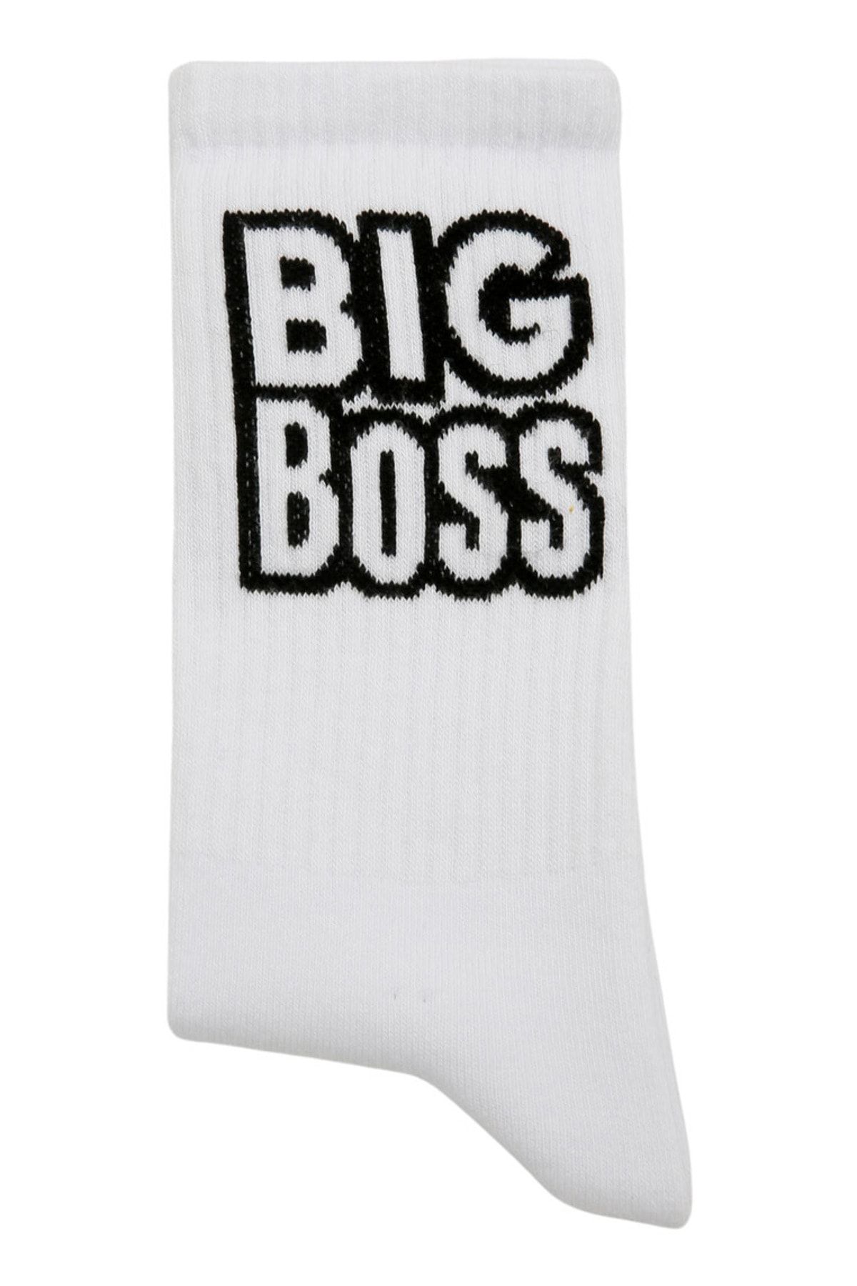 Dogo-Unisex Vegan Λευκές Κάλτσες - Σχέδιο Big Boss 2