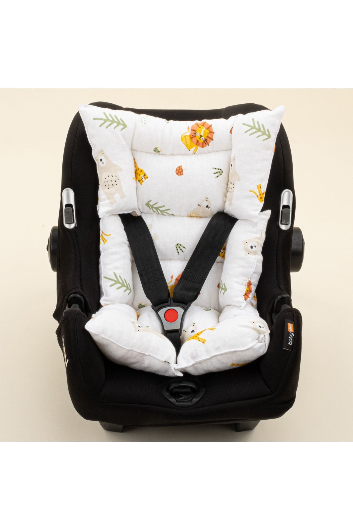 Yunikobaby-Single Layer Muslin Stroller Cover and Cushion - Aslan 4