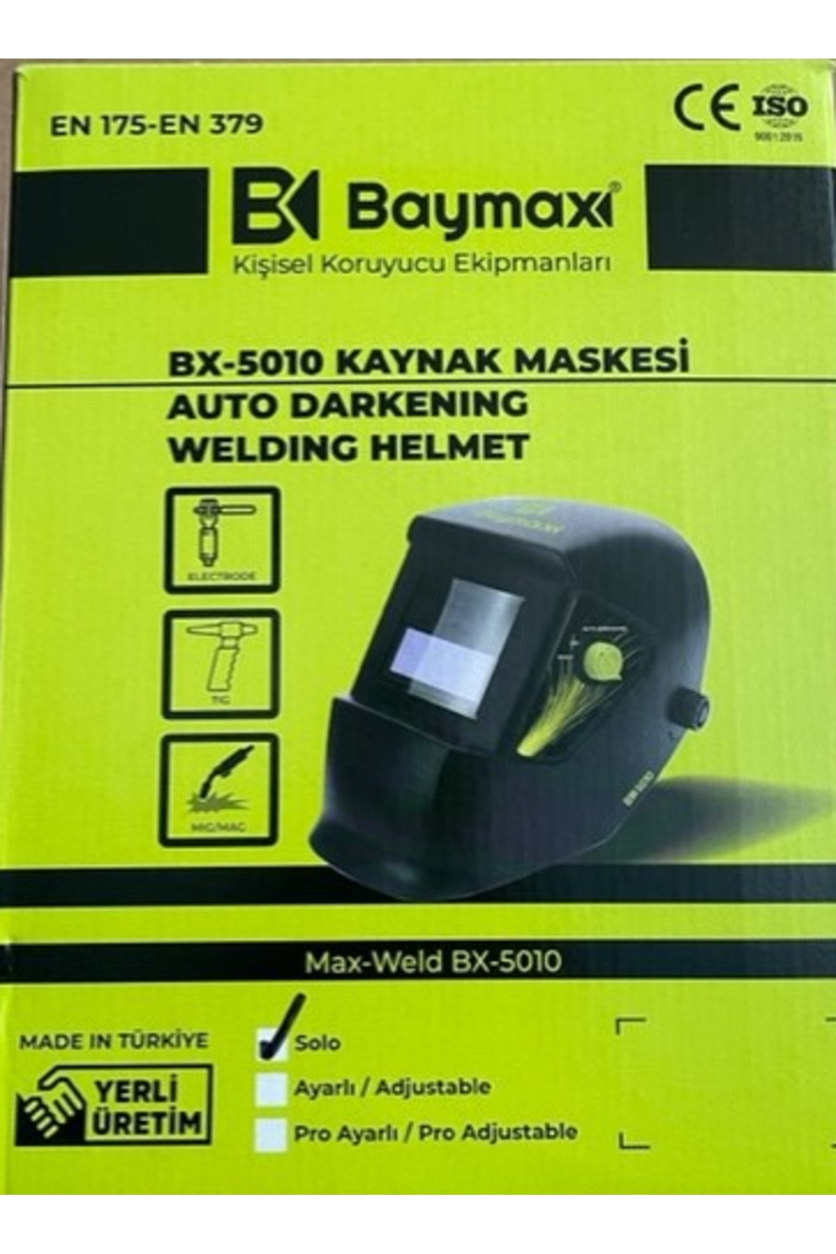 Baymax COLORMATİK KARARAN MASKE OTOMATİK KAYNAK MASKESİ