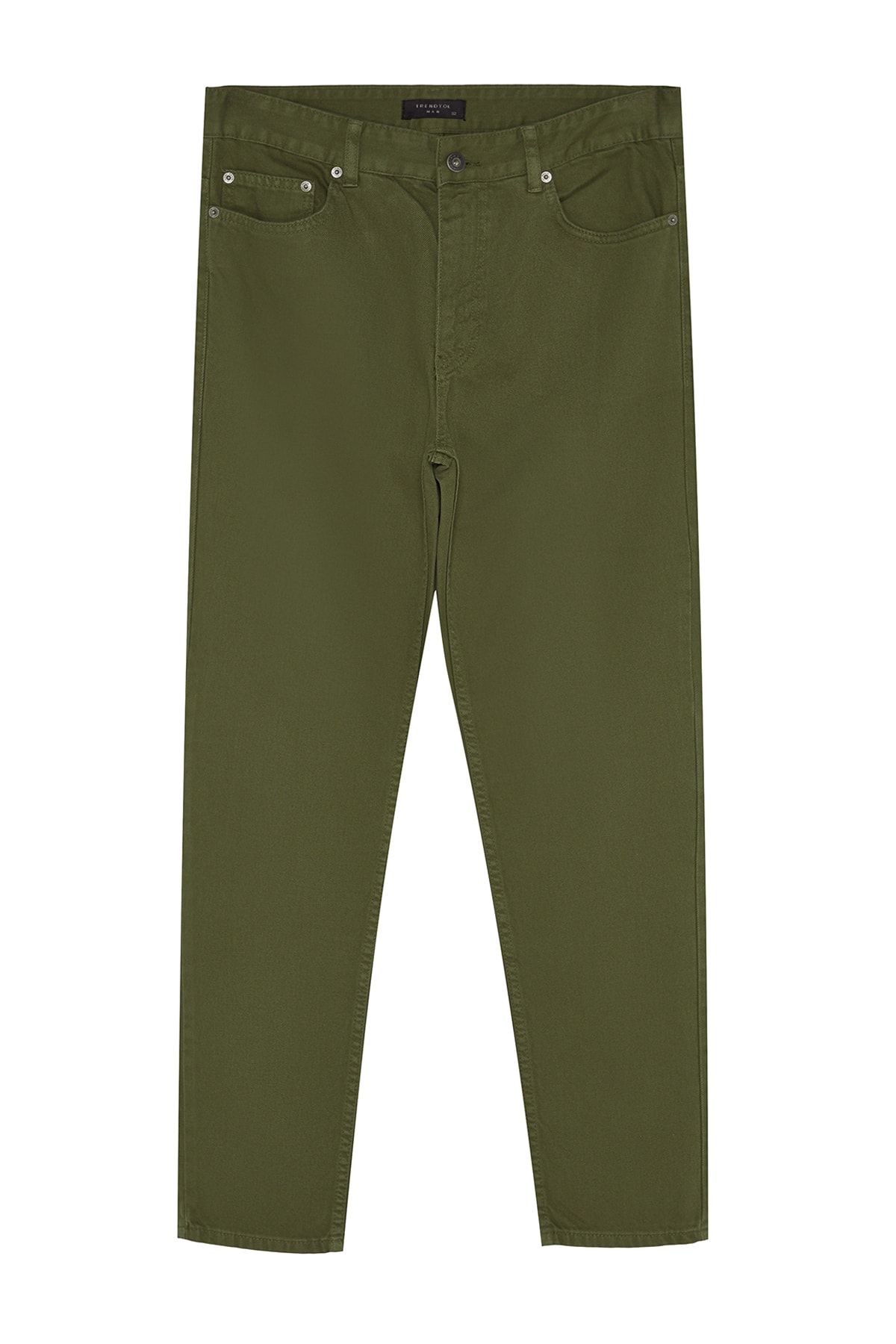 Trendyol Collection-Khaki 100 % Baumwolle Relax Fit Boyfriend Jeans Jeans TMNAW23JE00043 6