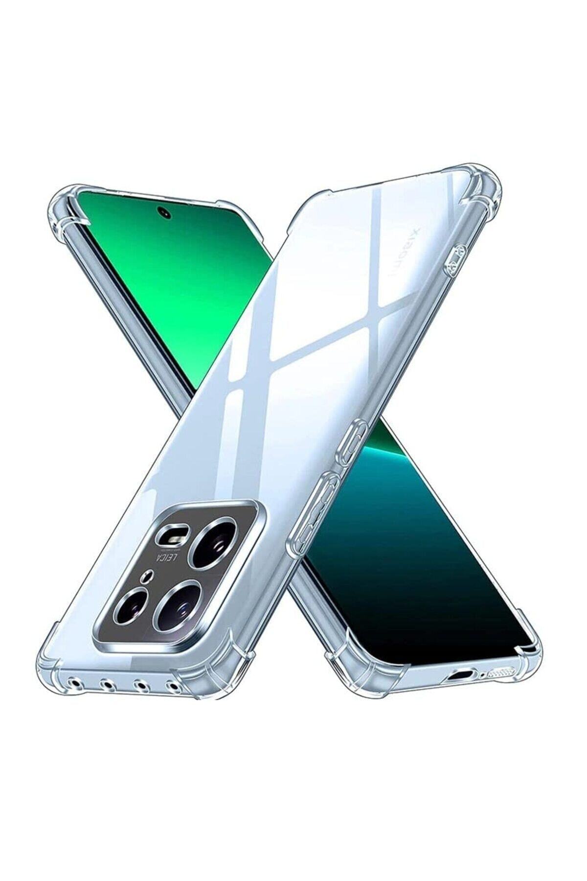Xiaomi Mİ 13 Kapak Kamera Korumalı Airbag Antishock Köşe Korumalı Şeffaf Silikon Kılıf