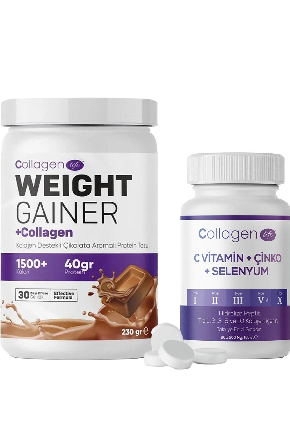 COLLAGEN LIFE-Chocolate Flavored Collagen 90 Tablets - Powder for Weight Loss and Appetite 5