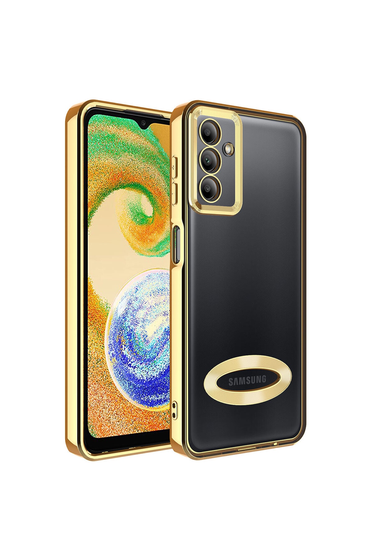 Galaxy A14 Compatible Case Camera Protected Logo Display  Omega Transparent Cover