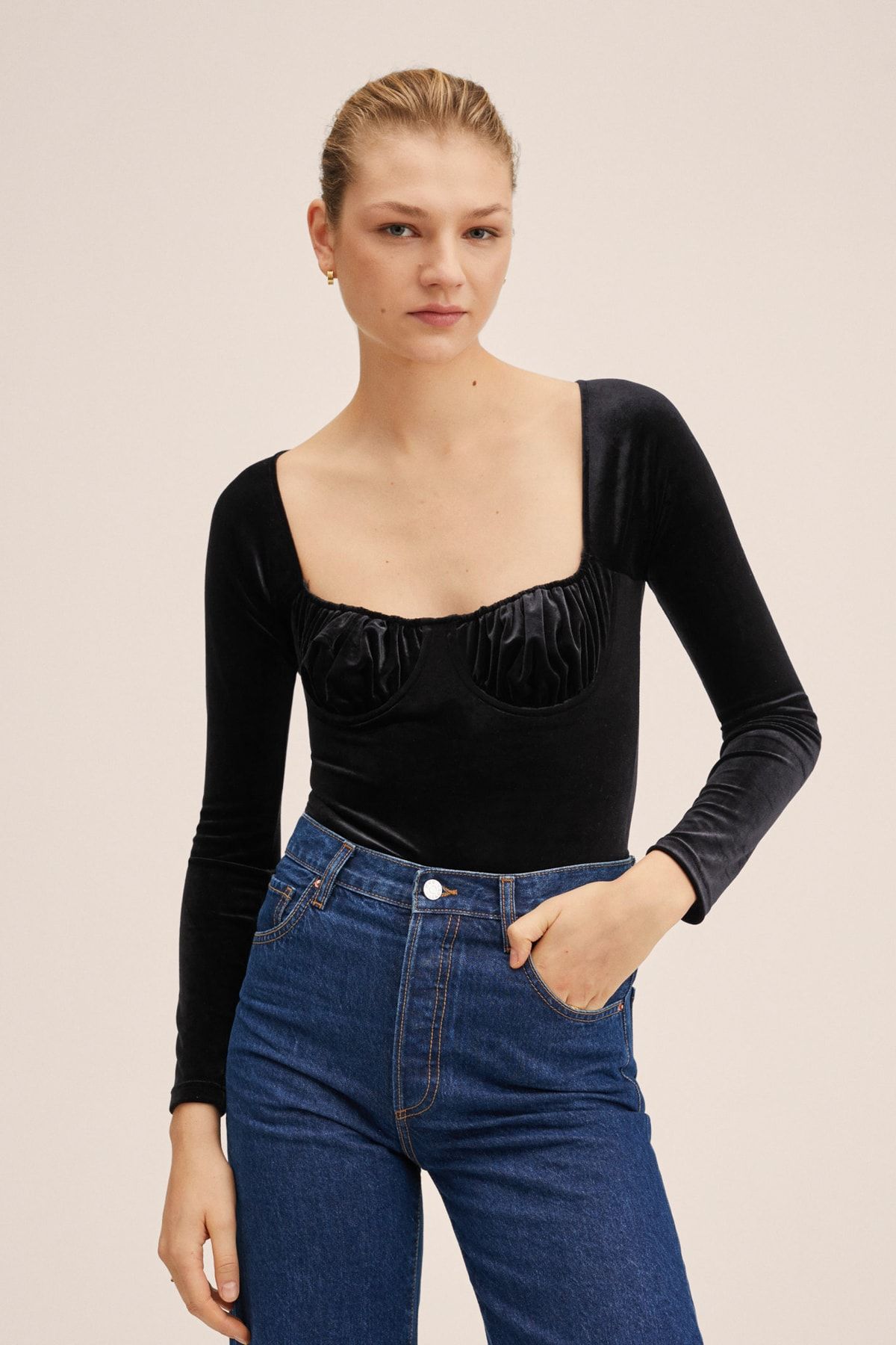 MANGO-27080433 Damen/Mädchen Schwarz 2