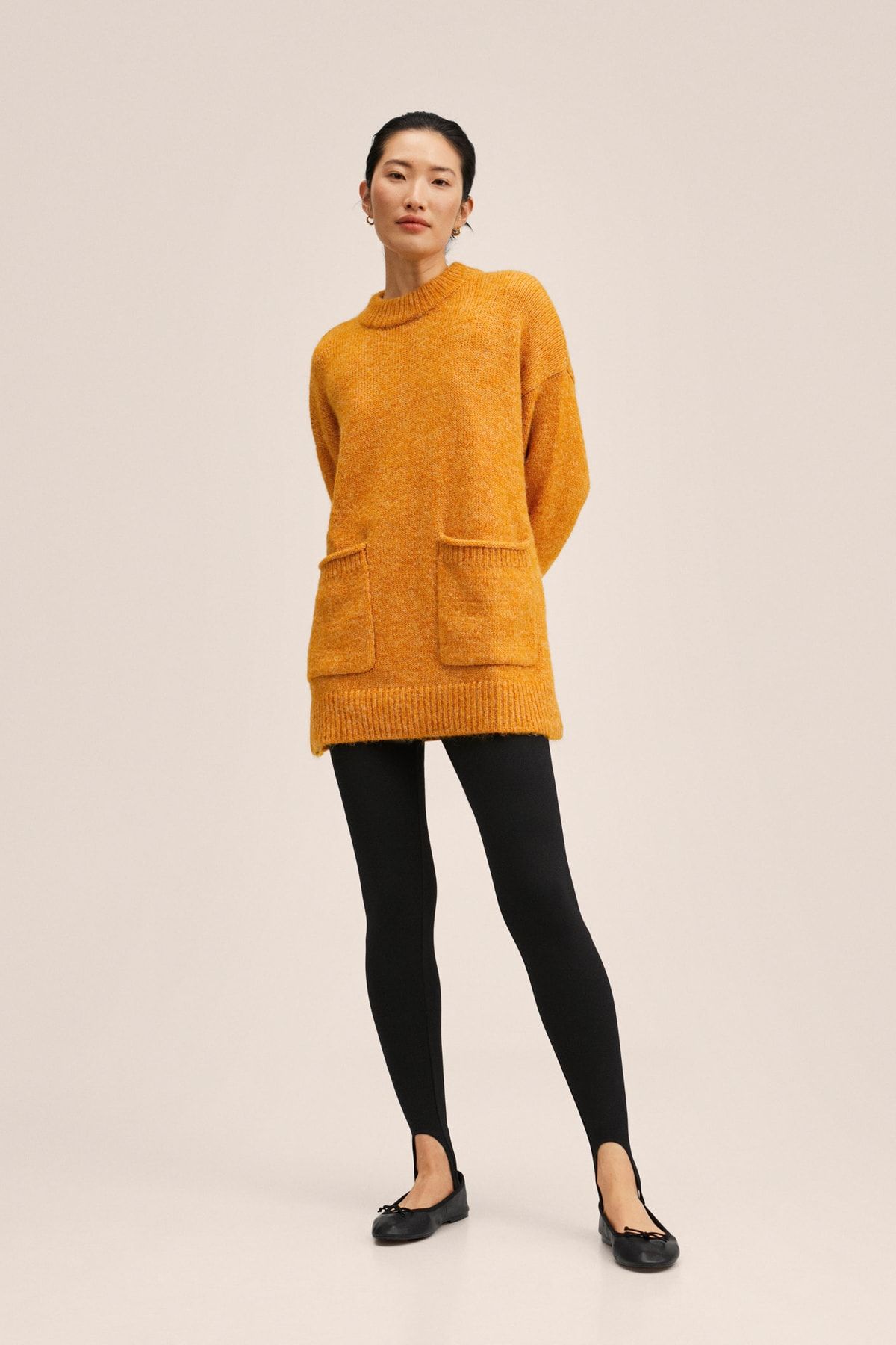 Mango orange sweater hotsell