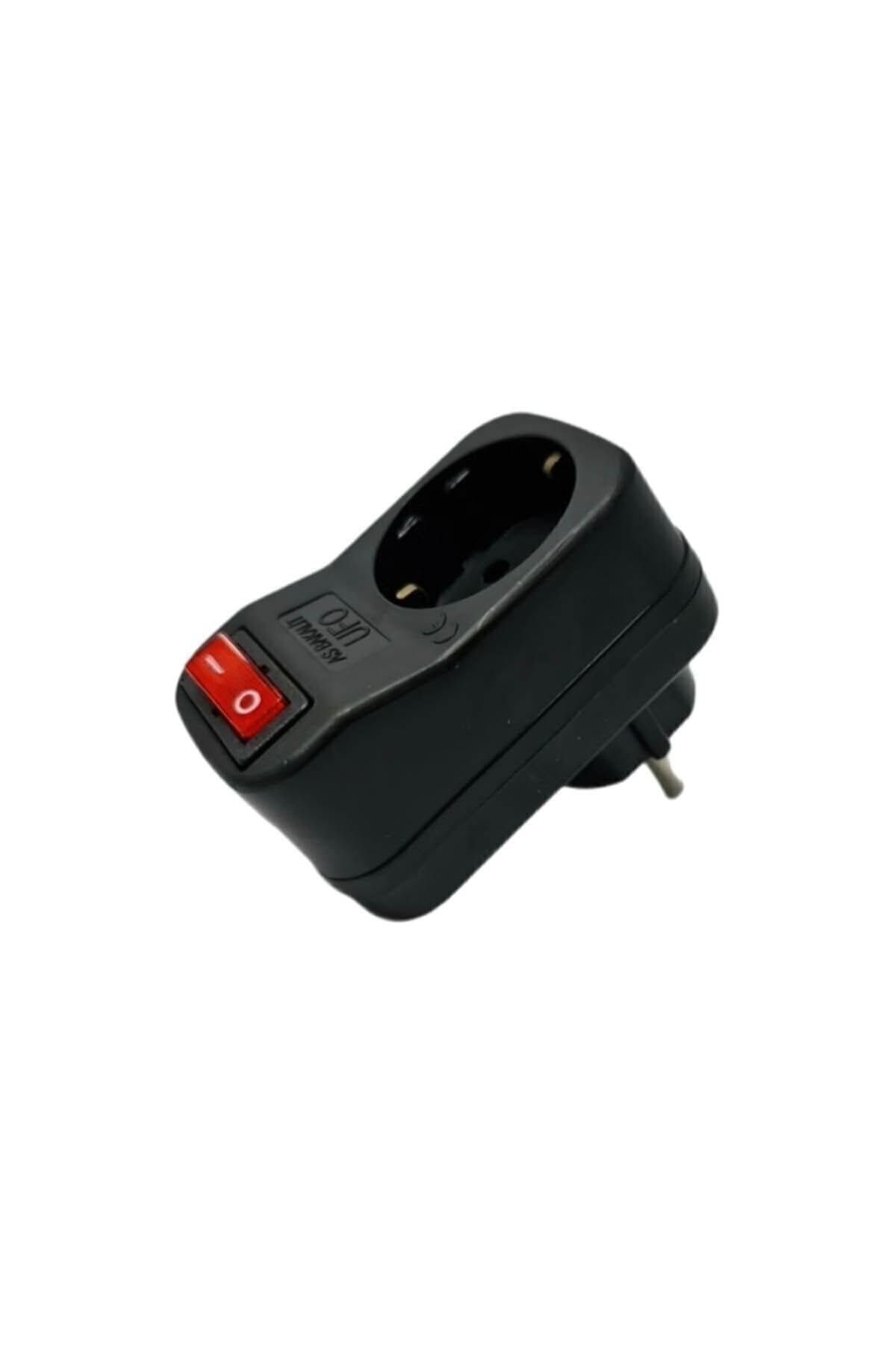 LokiTech-Switch Socket Single Black Surge Protected 3500w 1
