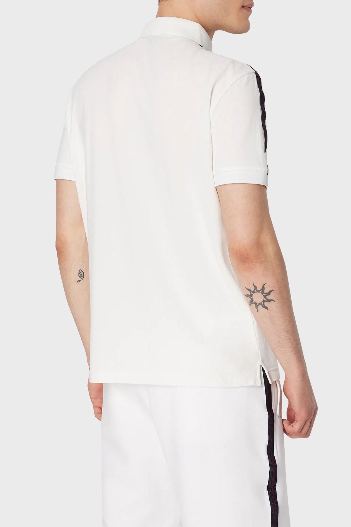 Armani exchange white polo shirt hotsell