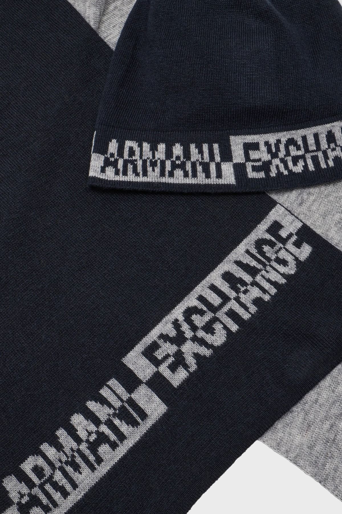 Armani Exchange Logo Beret Scarf Set Men s SCARF SUIT 954651 CC313