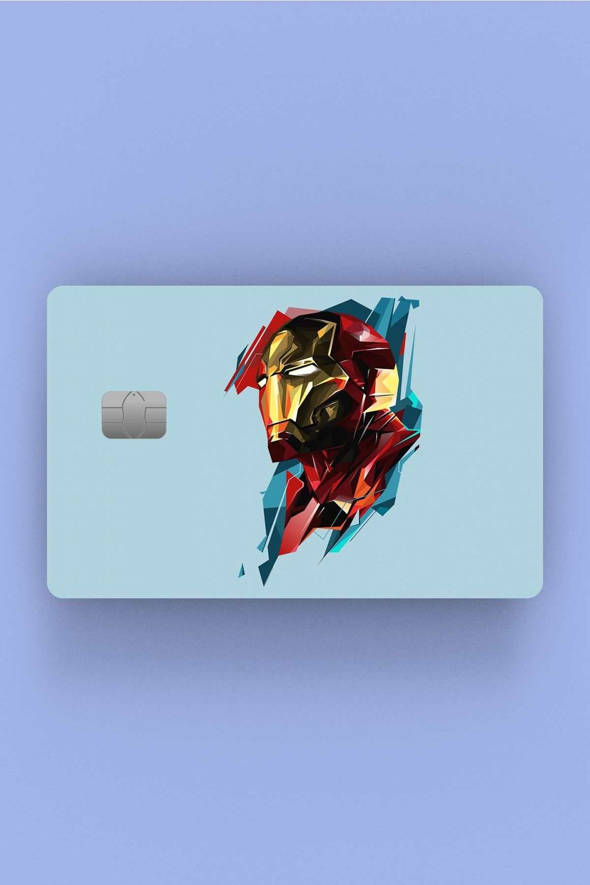 Namgo Acoperire Cu Autocolant Pentru Cardul De Credit Ironman Blue - One Size