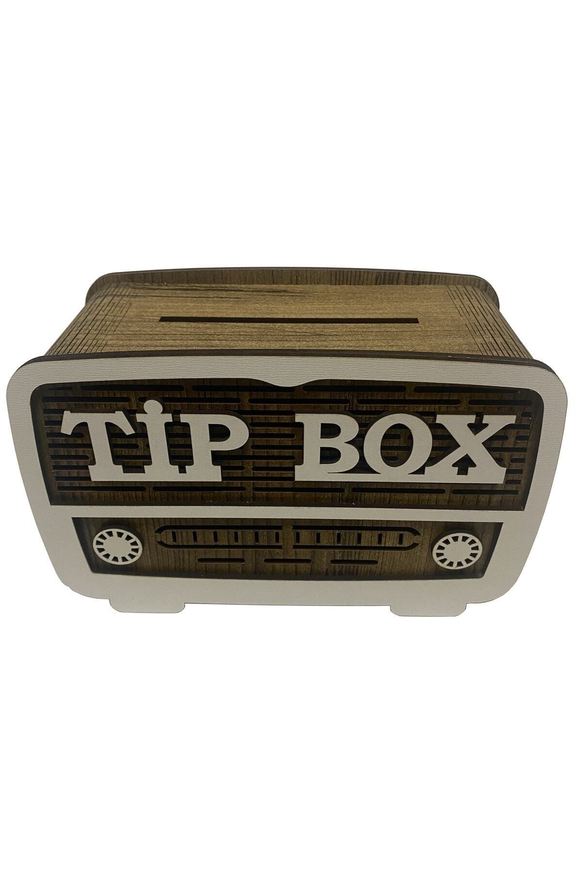 ŞKL-Wooden Radio Type Box Box Piggy Bank Tip Box 1