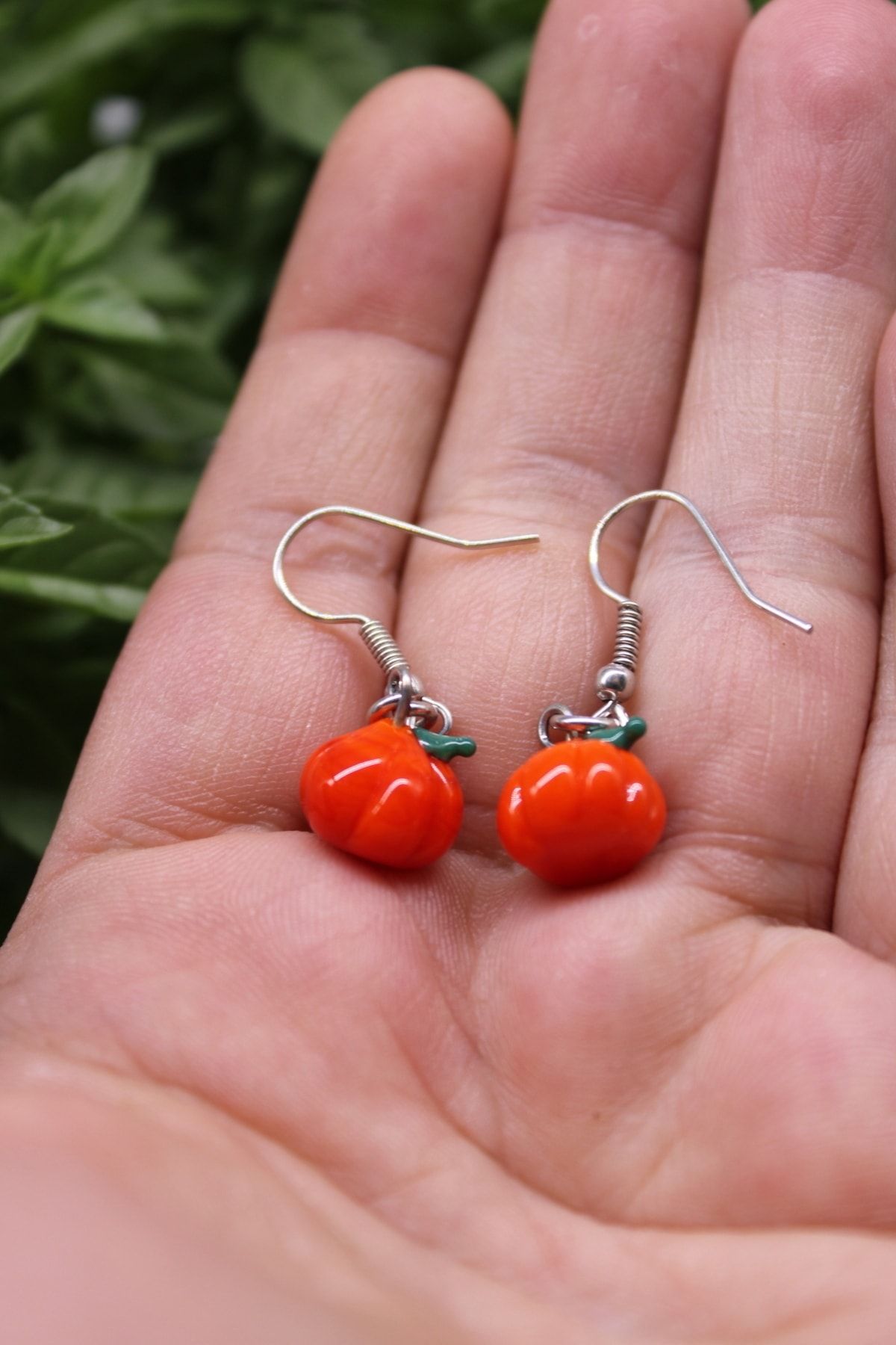 Dark outlet orange earrings