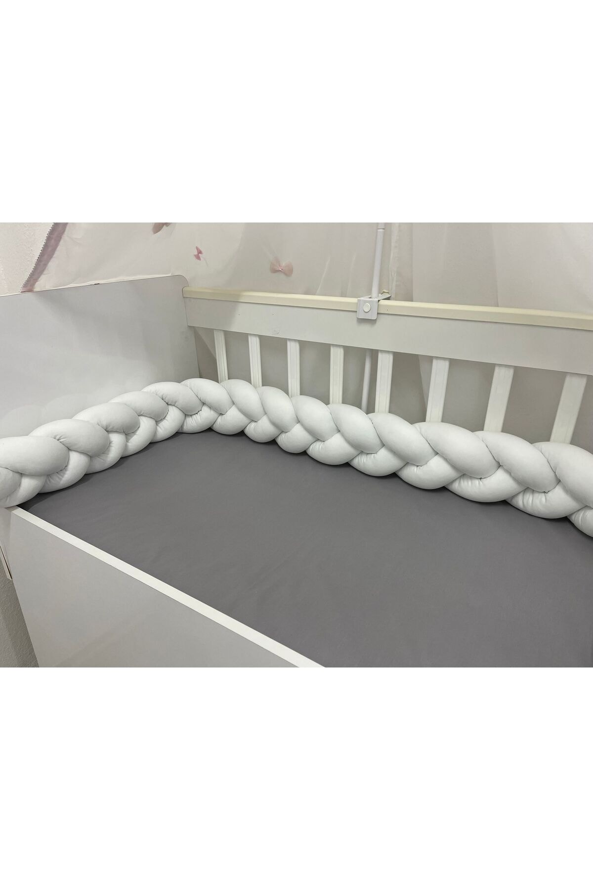 Örgü Korumalık 360 cm 3'lü Örgü / 60x120 Anne Yanı - Park Beşik Koruyucu 2