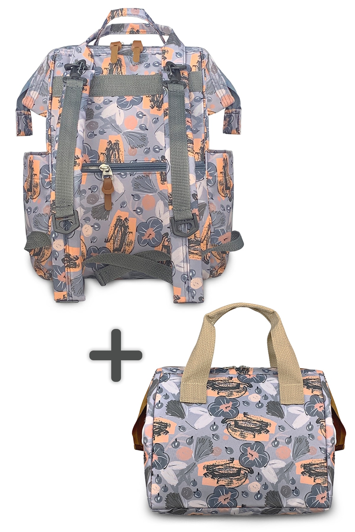 Stylo Paris Anne Bebek Bakım Çantası ve Isı Yalıtımlı Beach Bag Termos Çanta-2'li Takım fotoğrafı 4 (önizleme)