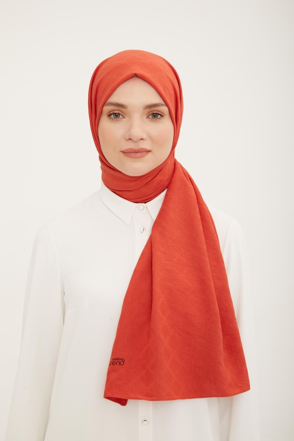 شال زنانه صورتی آرمینه | baklavadesenjazz اورجینال - تصویر 3