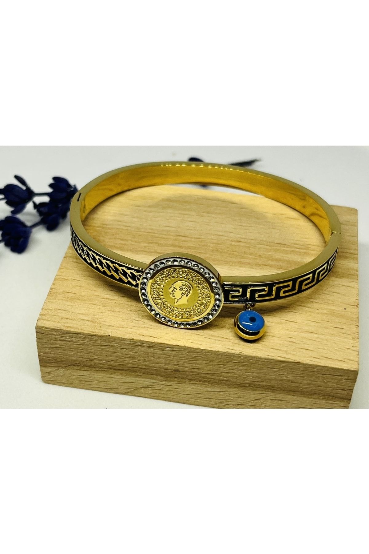 stainless steell Steel Bracelet Gold colored Casual Trendyol