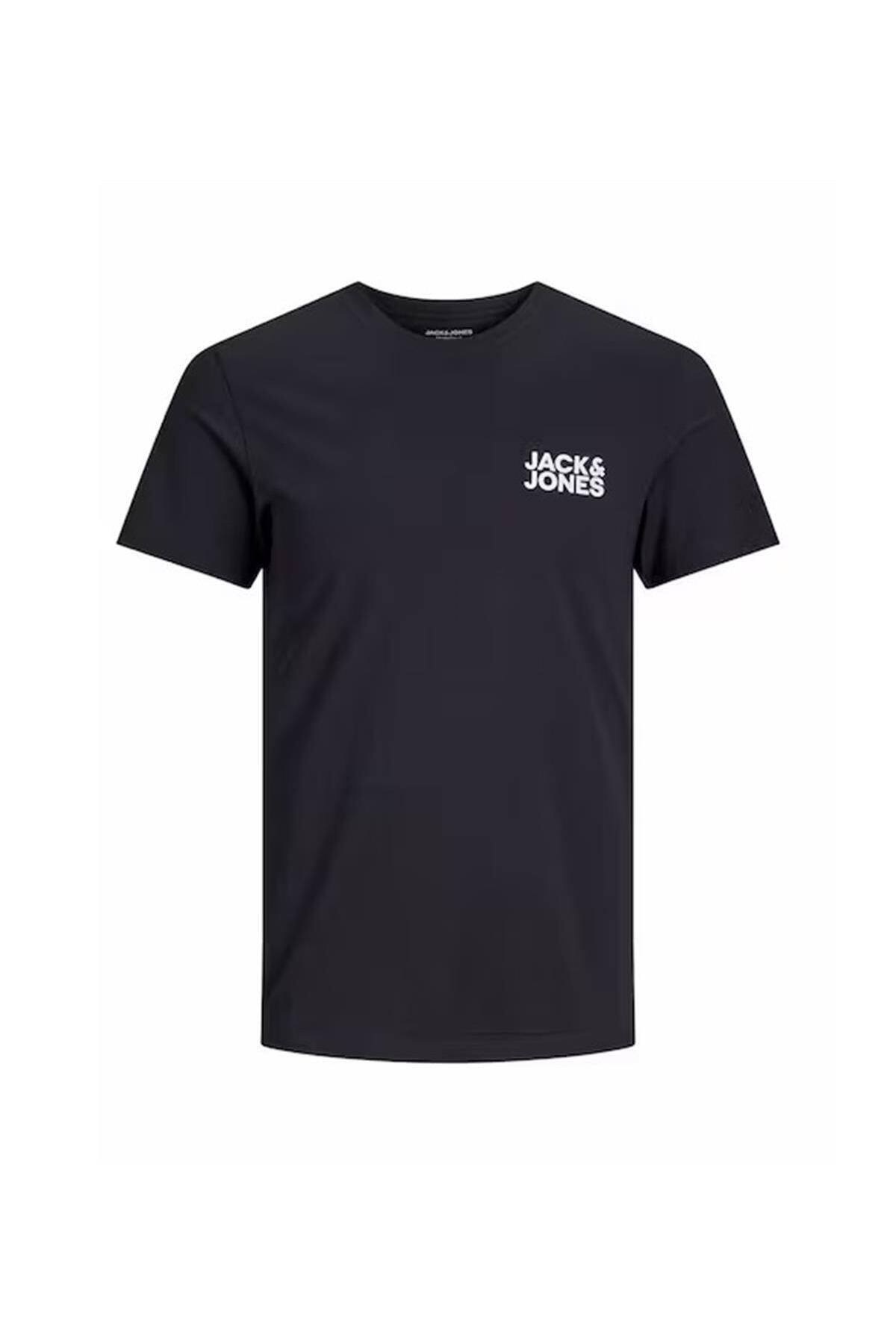 Jack & Jones JJECORP LOGO PLAY SS O NECK - T-shirt basic - black/nero