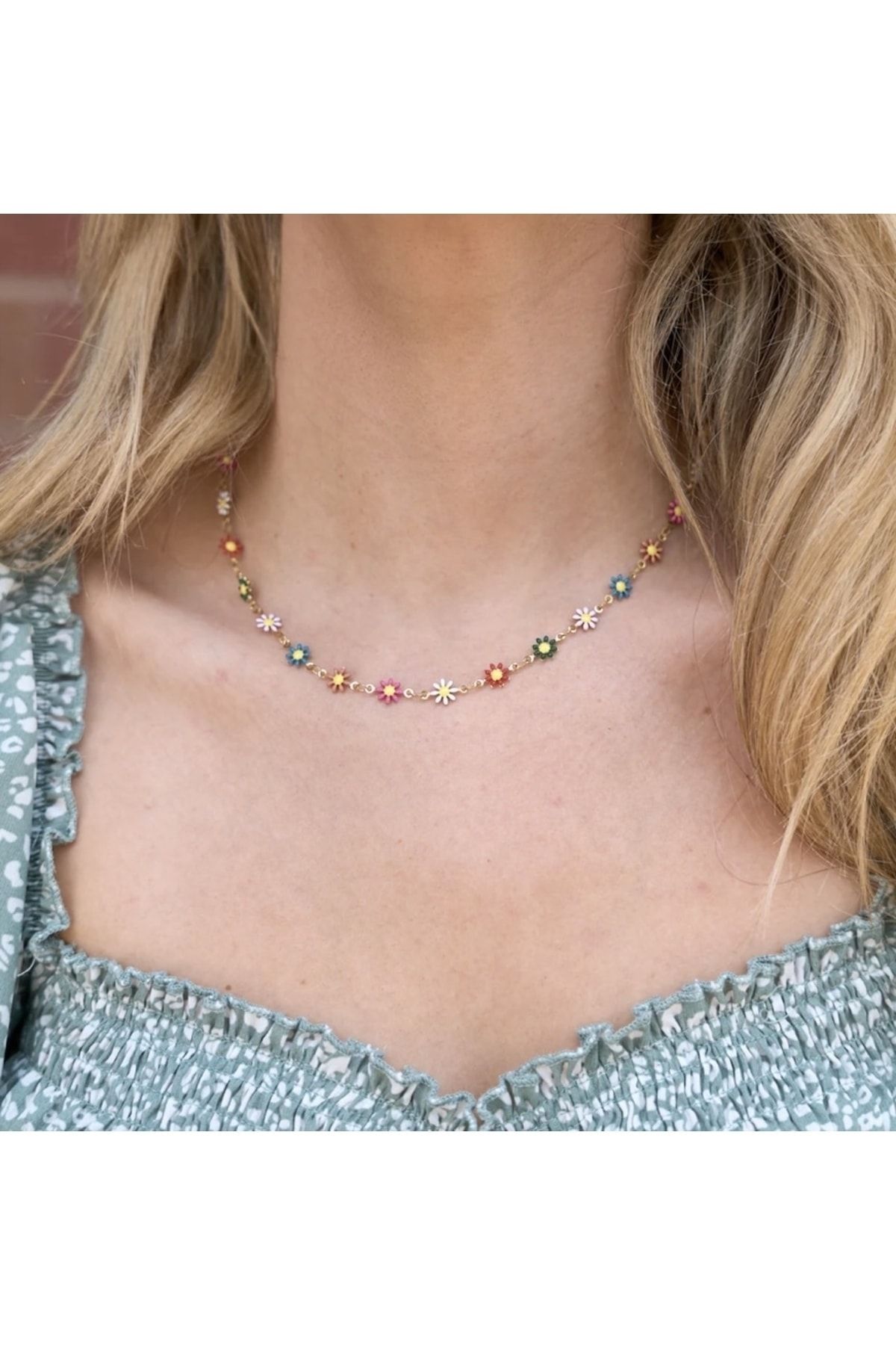 Multicolor choker shop necklace