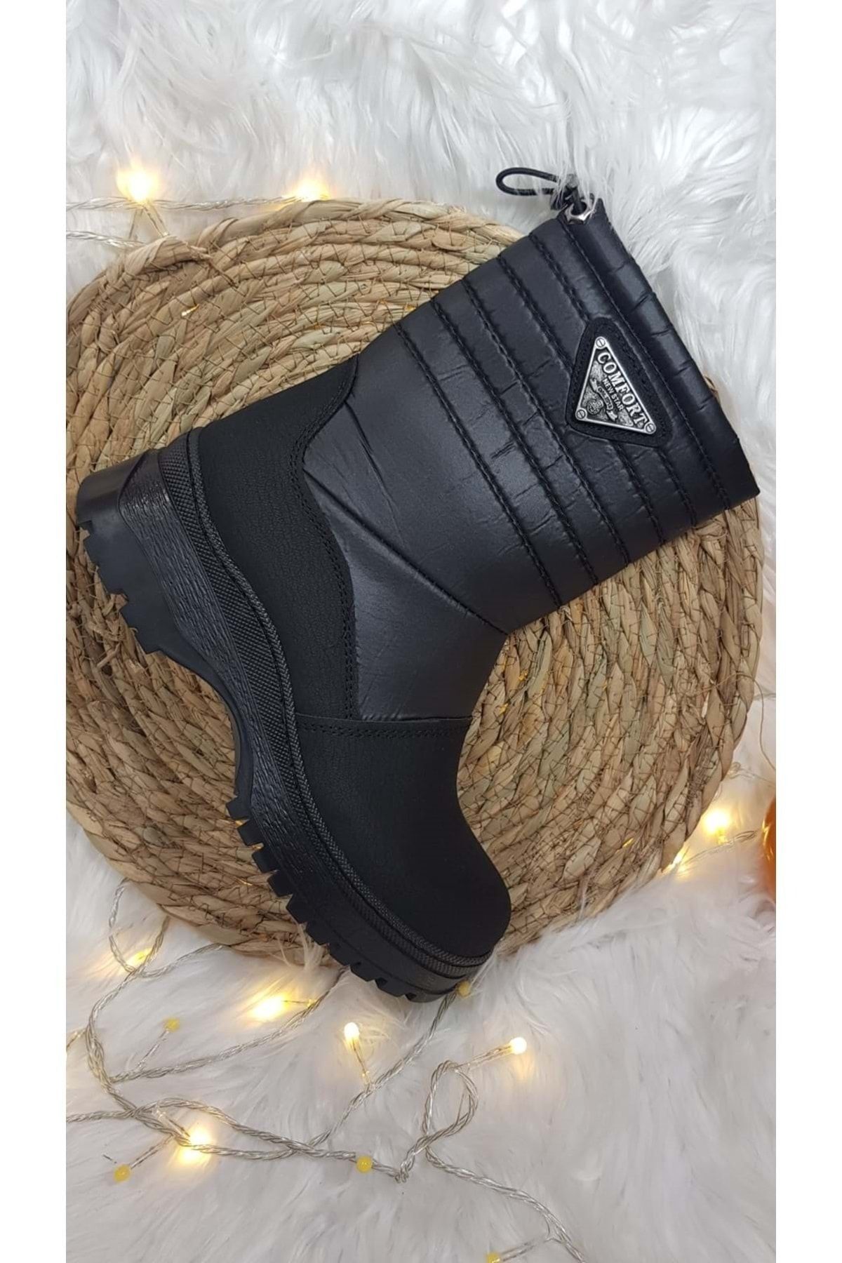 OC Snow Boots Black Flat Trendyol
