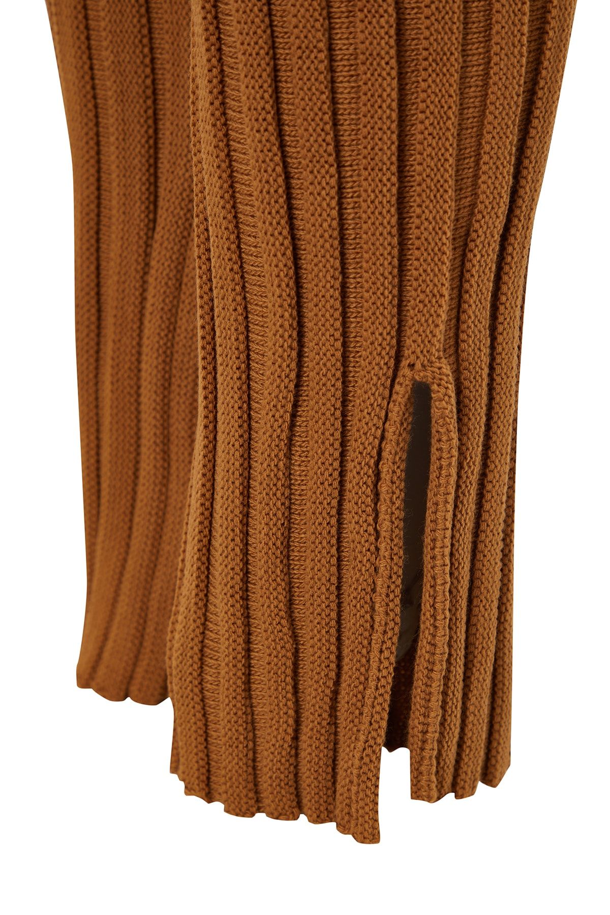 Trendyol Collection-Set aus Hose und Oberteil aus Strick in Braun mit Schlitzdetails TWOAW24AU00013 7