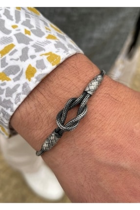 KAZZAZE Gemici Düğümü Gümüş Kazaziye Bileklik
