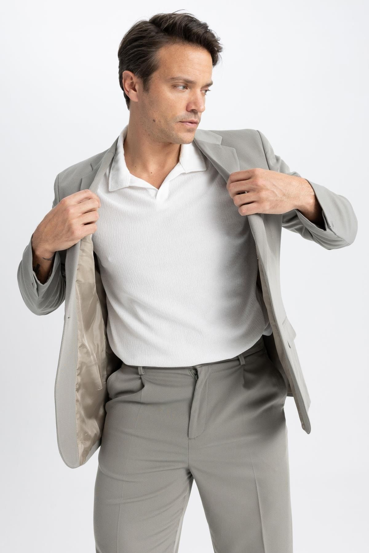 DeFacto-Relax Fit gefütterte Blazerjacke 7