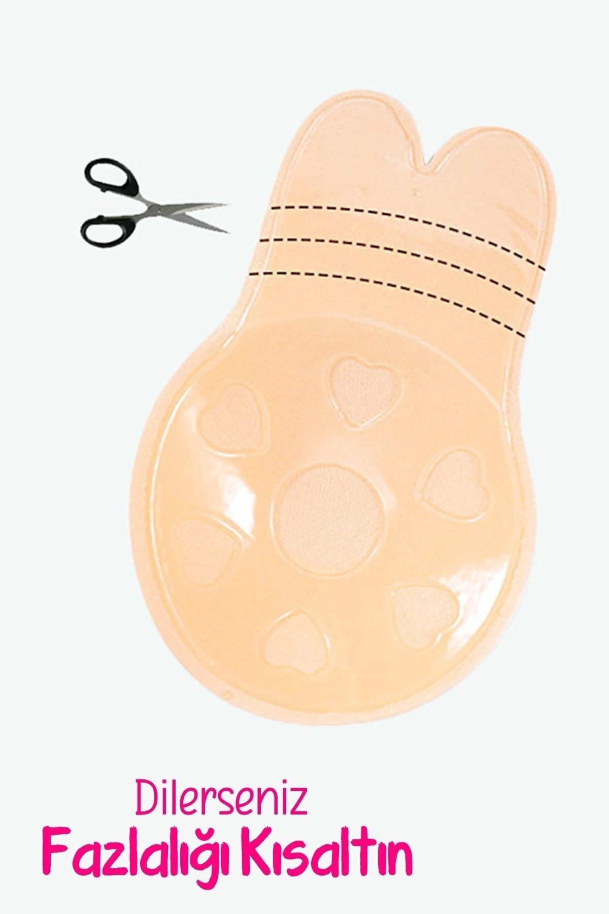 Lorelm Ghost Bra Adhesive Clip Nipple Covering Low-cut Bra - Trendyol