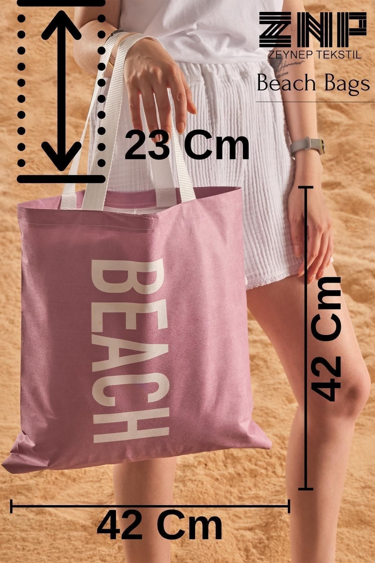 Znp Home-Beach Pattern Printed Beach Bag 4