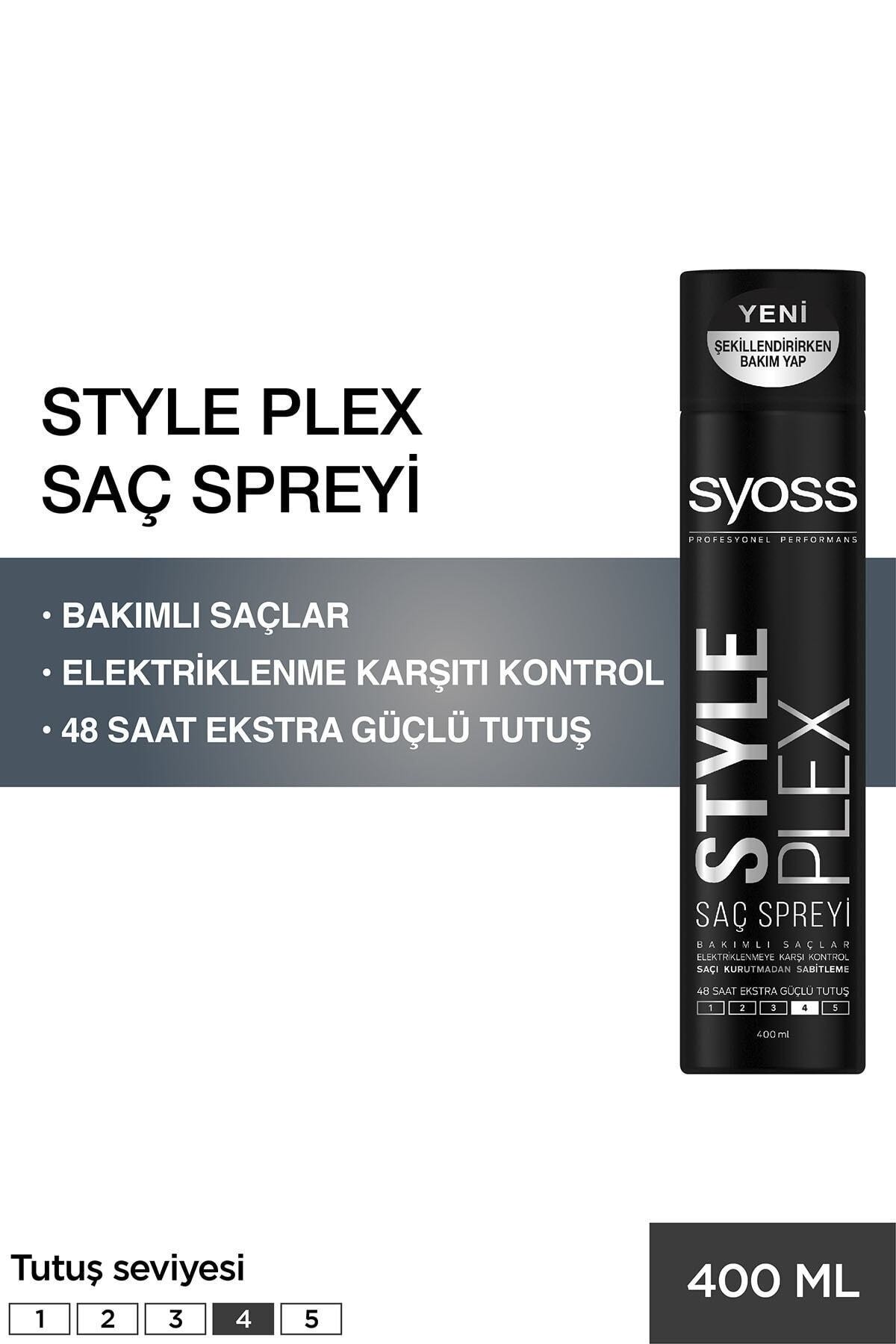 Style Plex 48 Saat Extra Güçlü Saç Spreyi NO:4 400 ml..MİRACLE160709 — تصویر 1 از 2