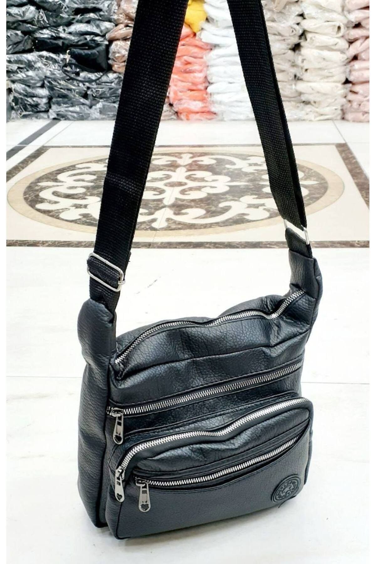 Multi compartment shop crossbody bag