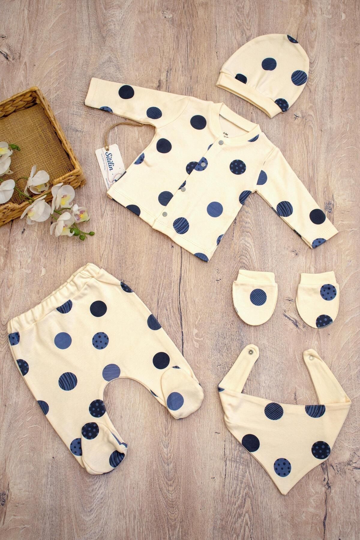 Sitilin Girl Boy Baby Planet Unisex Natural Cotton Luxury 5 Piece