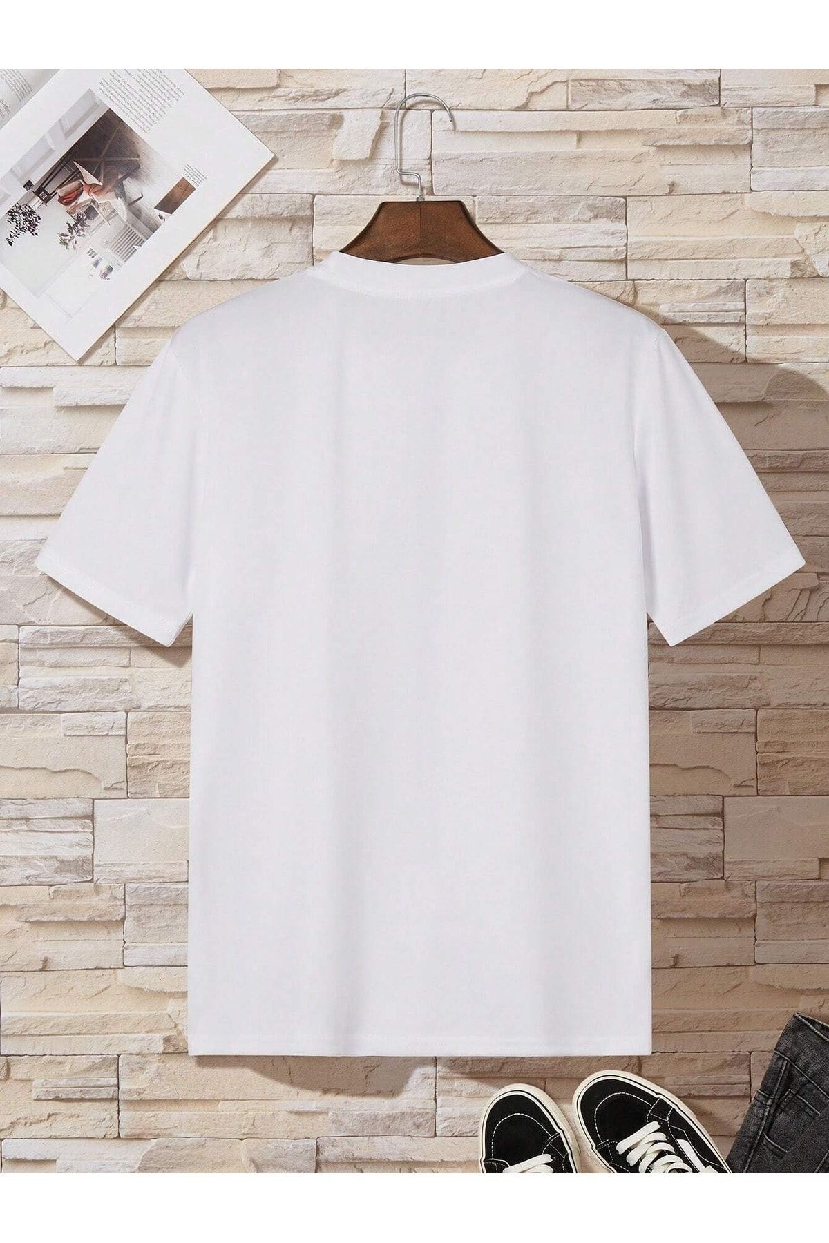 MODAR CH Money Calling T Shirt White Printed Crew Neck Short