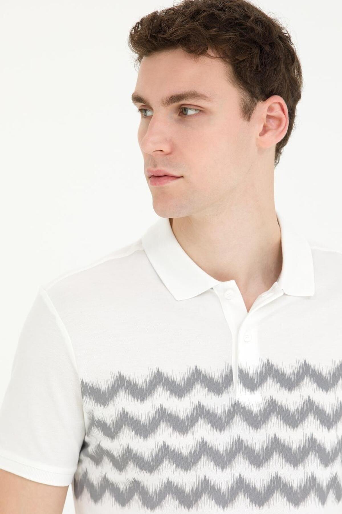پولوشرت پیر کاردین مردانه پارچه خاکستری   Slim Fit/اسلیم فیت    Slim/اسلیم فیت Daily/روزانه | Pierre Cardin G021SZ011.000.1734708 TR - تصویر 3