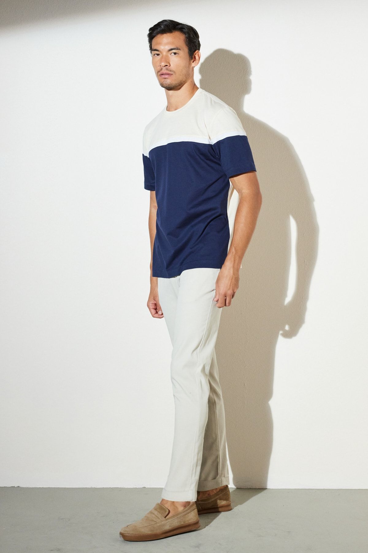 BROOKS BROTHERS-Men's Beige and White Color 5