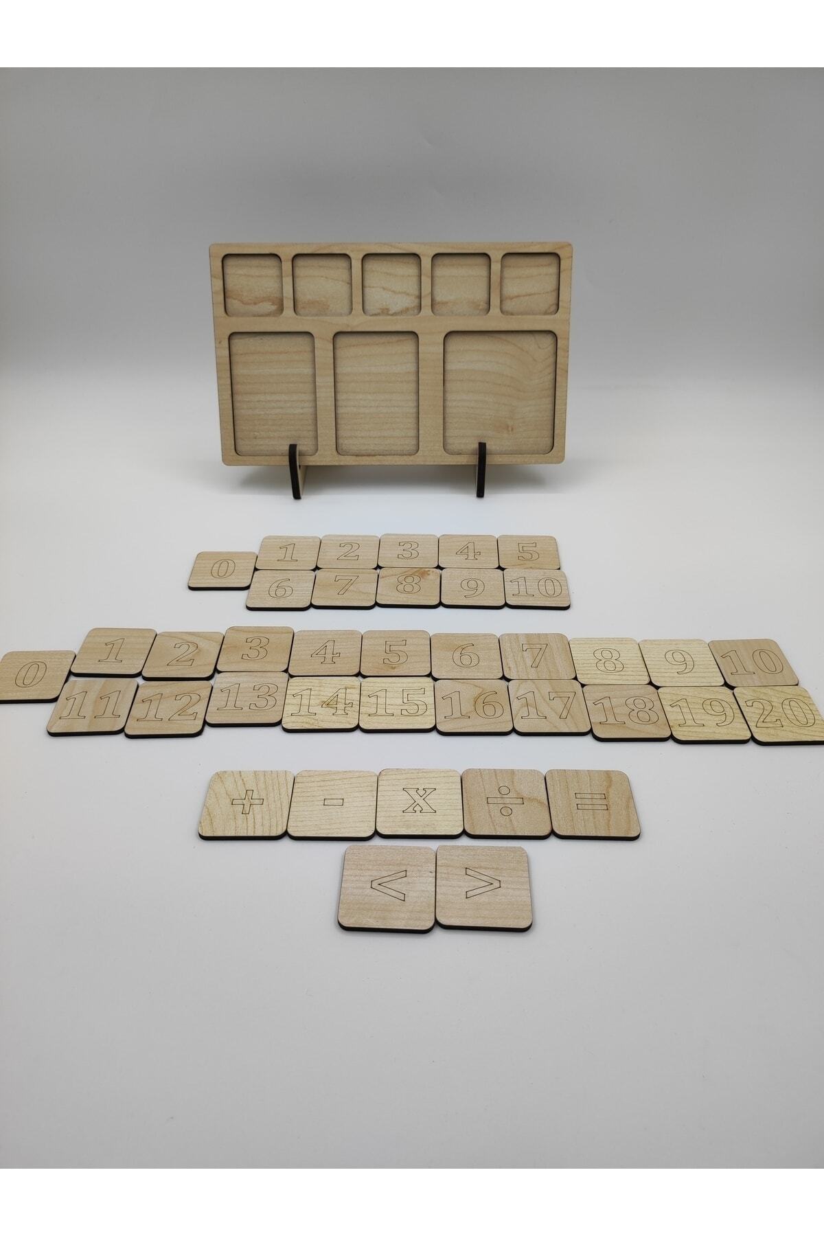 تخته چوبی ریاضی مونته‌سوری، تخته فعالیت عملیات ریاضی، مجموعه عملی چهار عمل