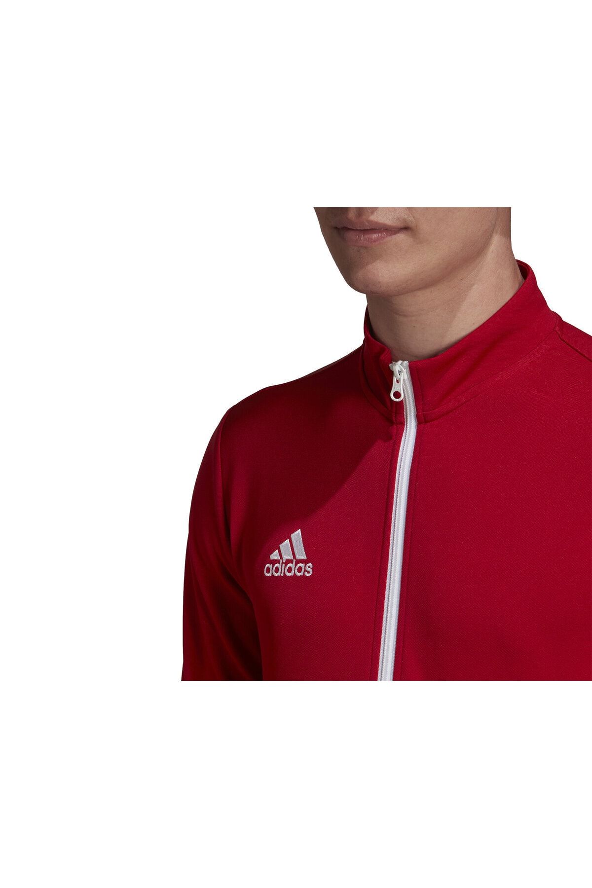 Adidas maroon and white jacket discount