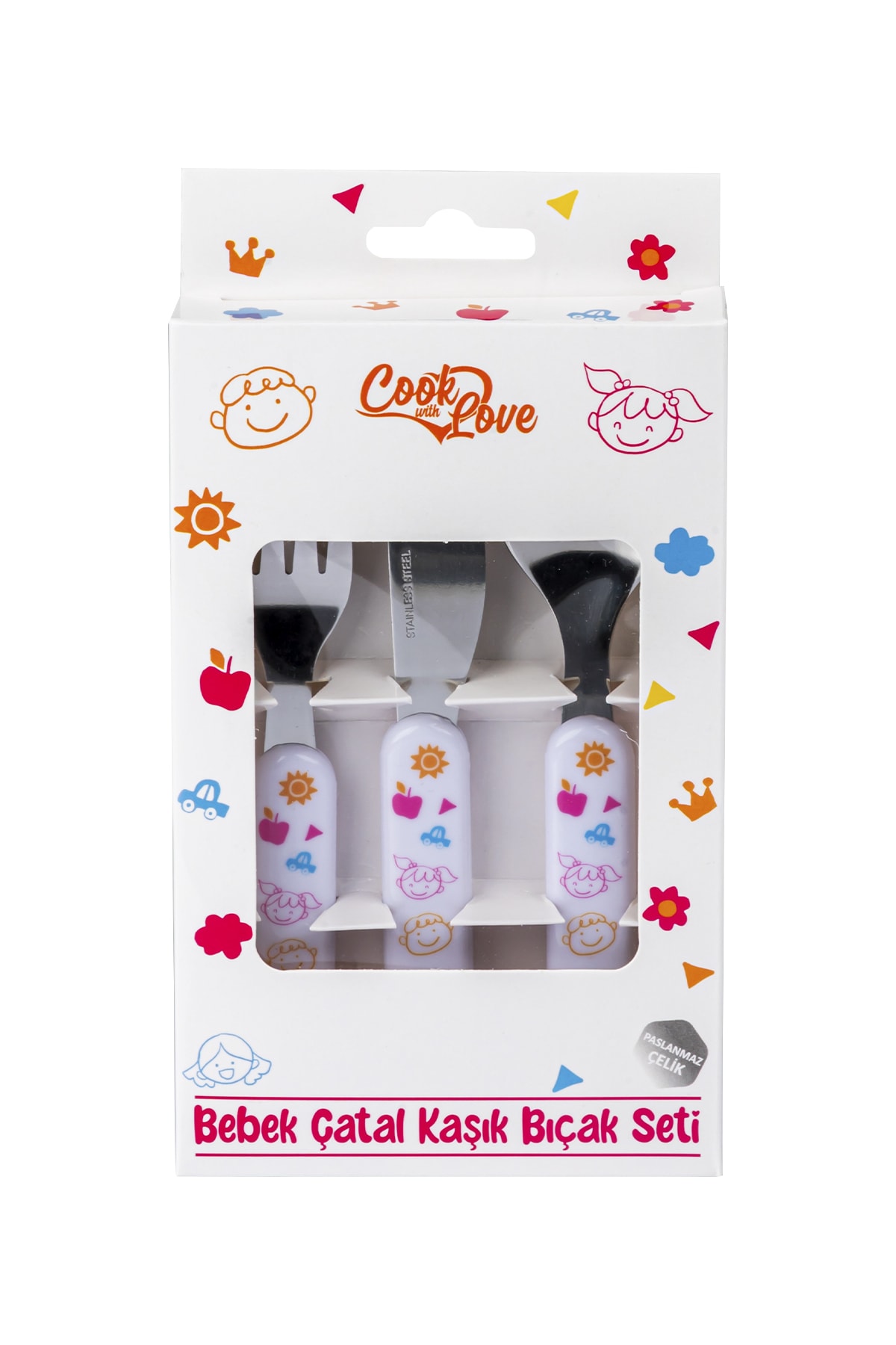 BabyCo Bebek Çatal Kaşık Bıçak Seti fotoğrafı 5 (önizleme)