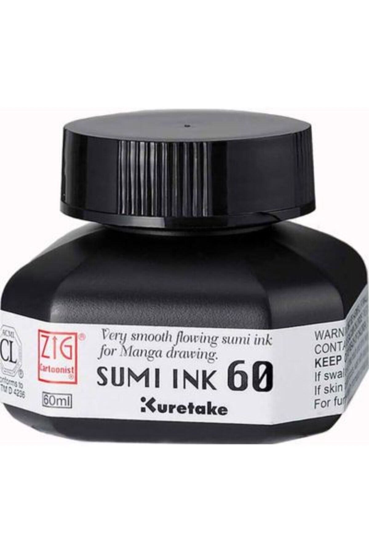 Zig Cartoonist Sumi Ink Siyah - Black 60ml