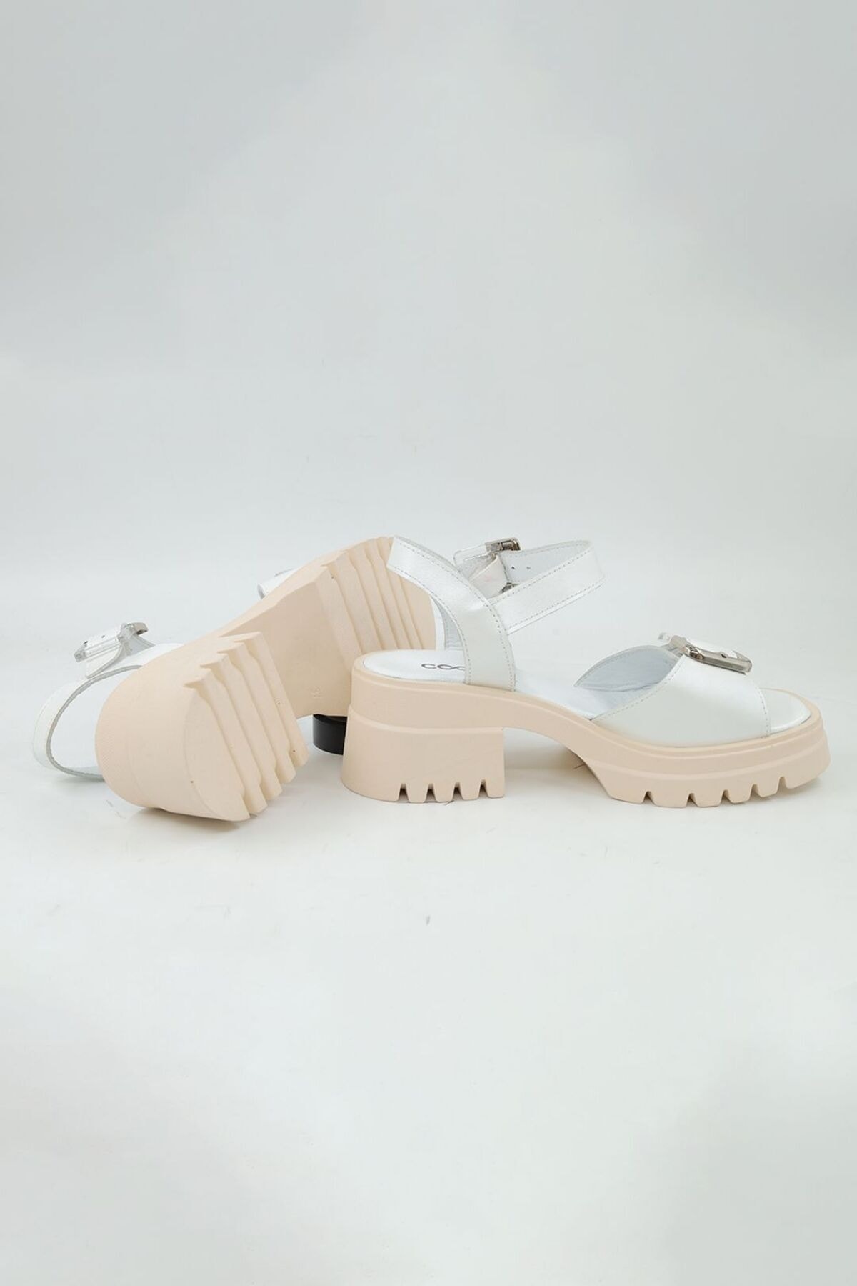 صندل زنانه سفید Cooliza | 2614 اورجینال - تصویر 7