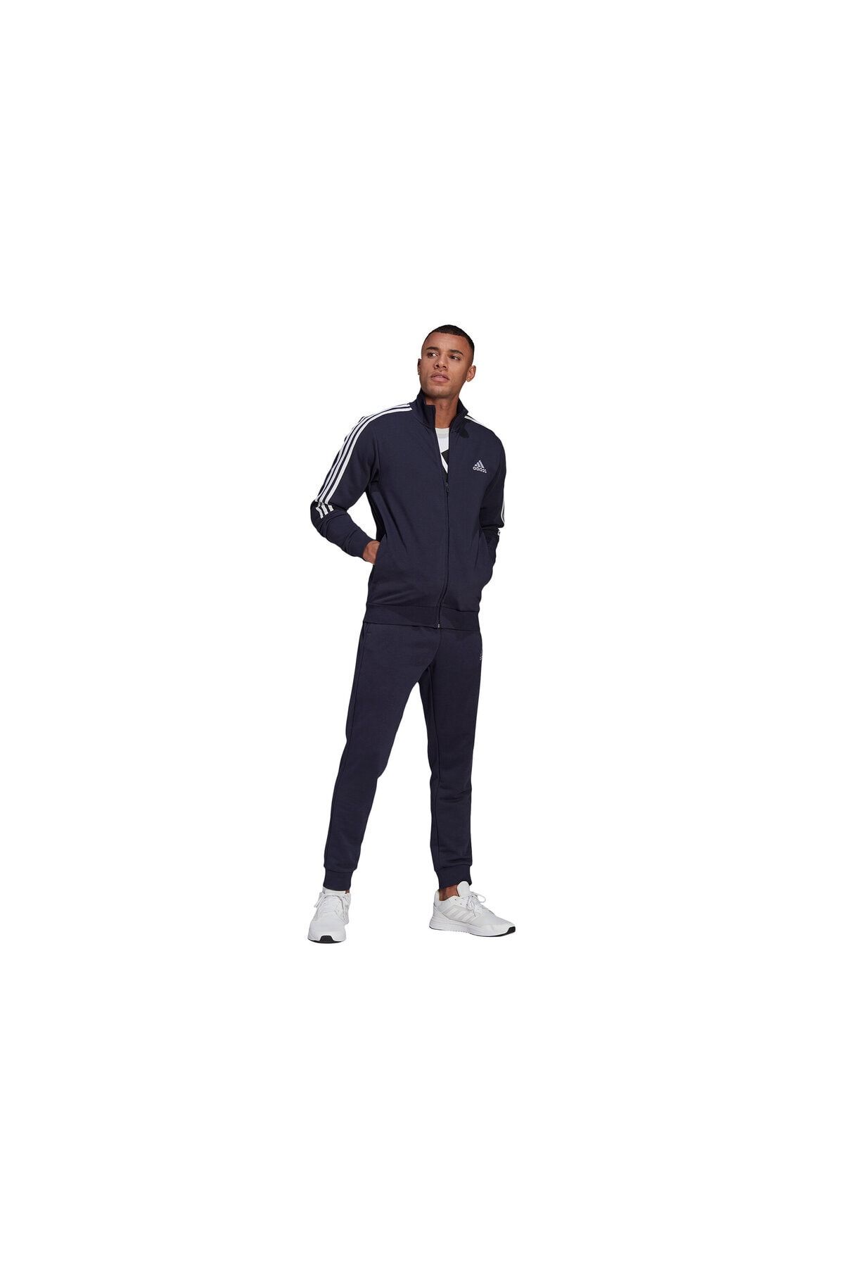 Navy adidas tracksuit mens shop