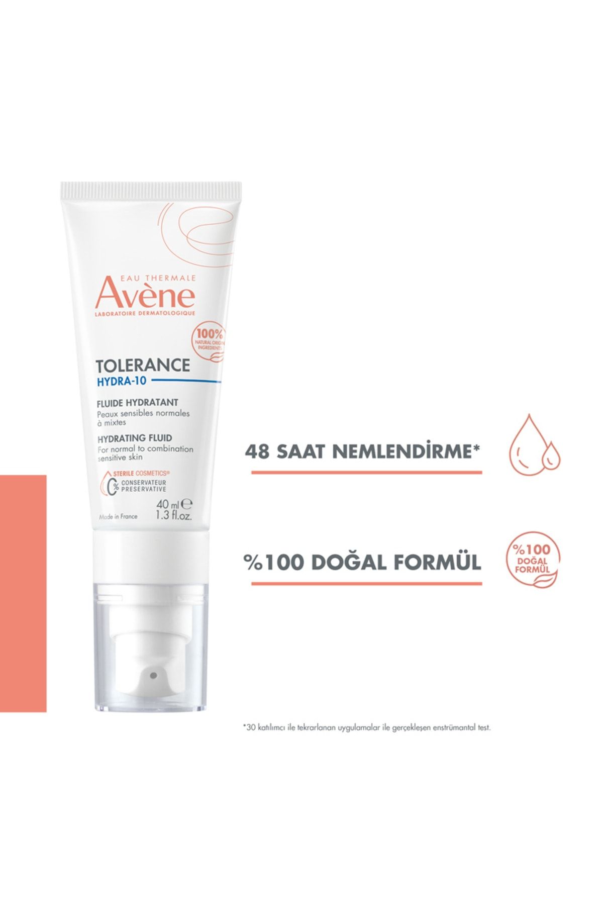 Avene-Tolerance Hydra-10 40 ml Moisturizing Fluid 2