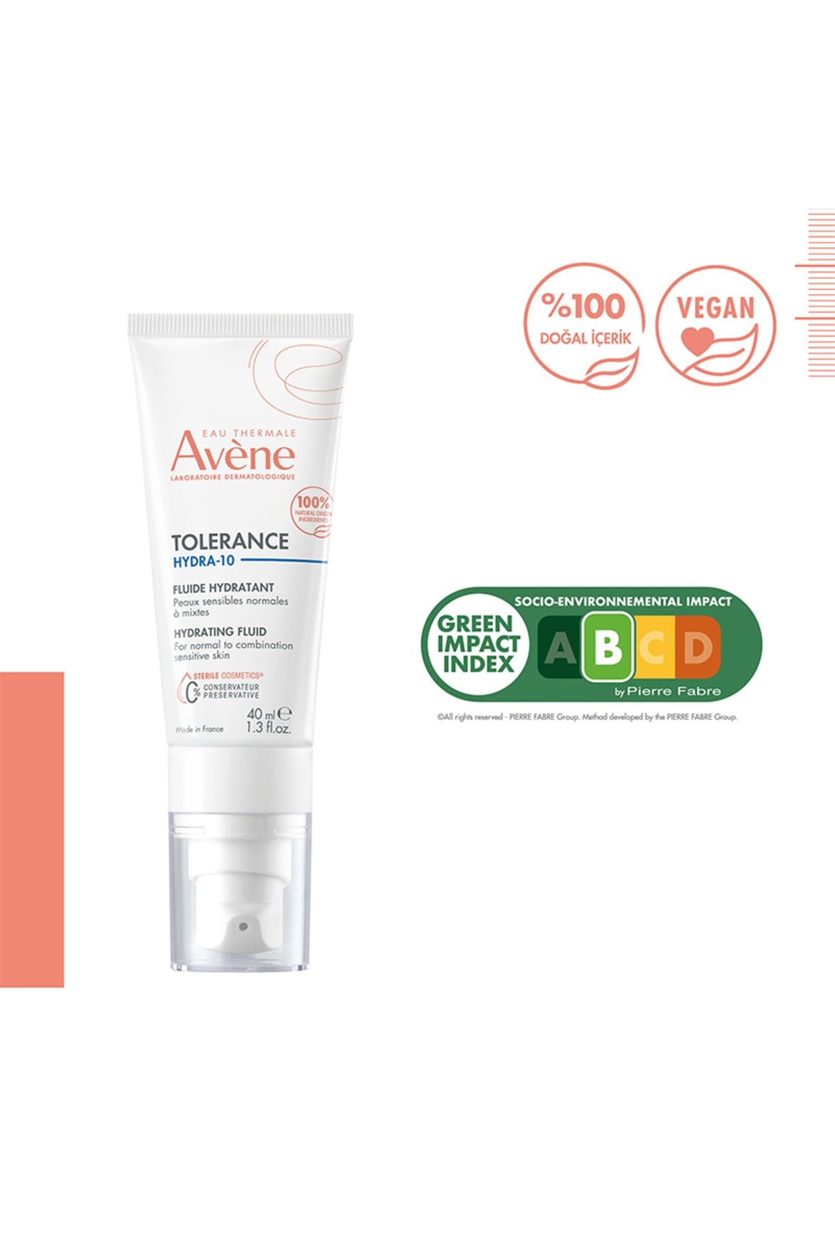 Avene-Tolerance Hydra-10 40 ml Moisturizing Fluid 5