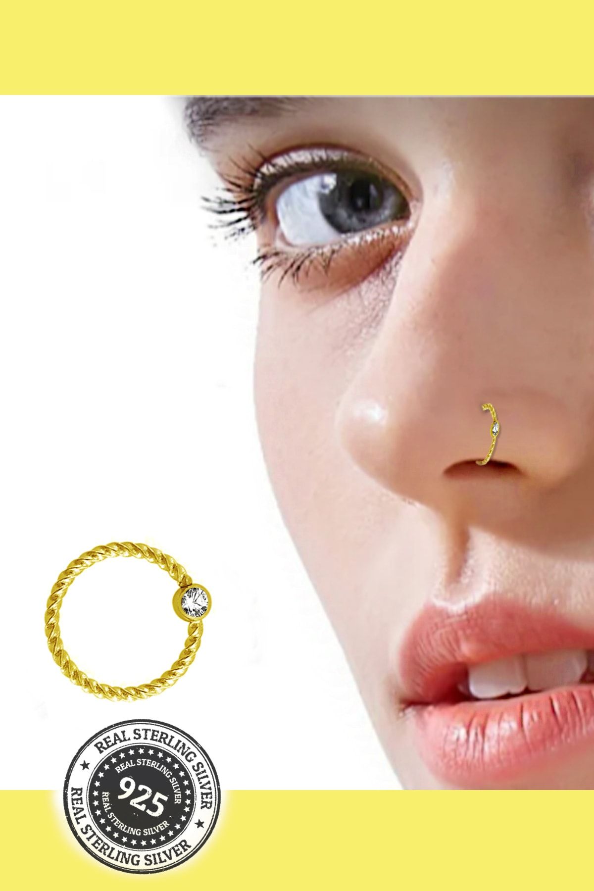 Buy Amari Three Row Dangle Nose Cuff or Nose Ring. Choose a Color/crystal Nose  Ring/crystal Nose Cuff/no Piercing Required Online in India - Etsy