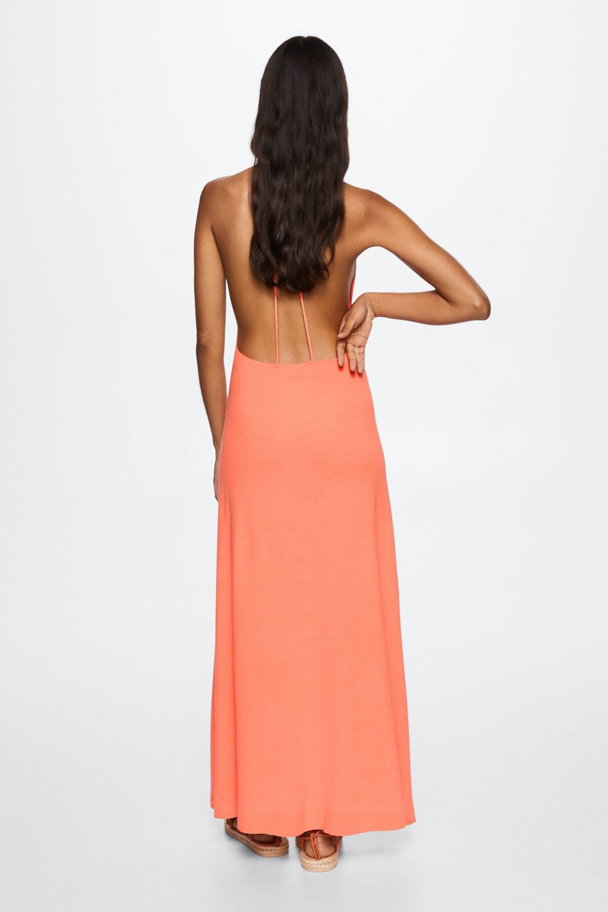 MANGO Woman-Γυναικείο φόρεμα Salmon 37050451 8