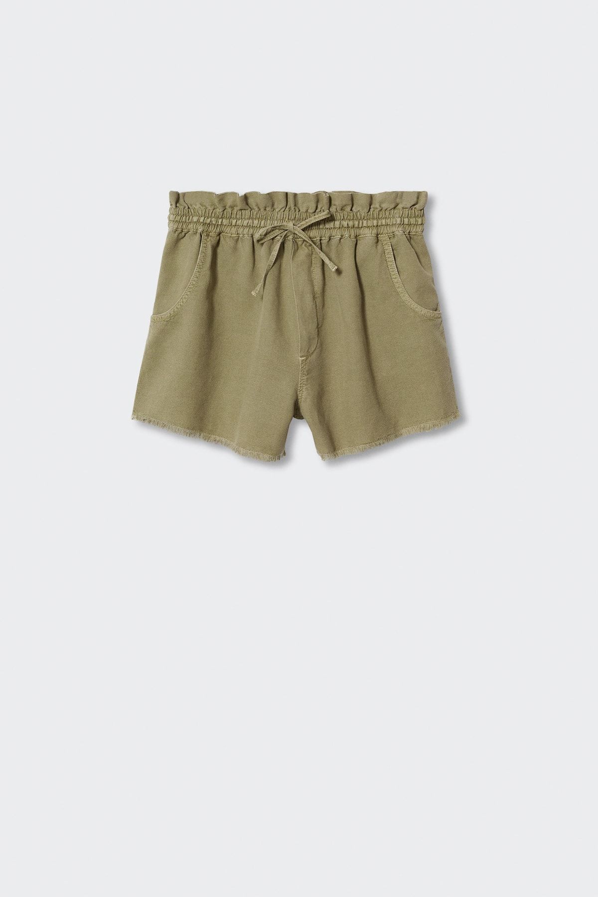 MANGO-Khaki dámske šortky a Bermudy 37061281 3