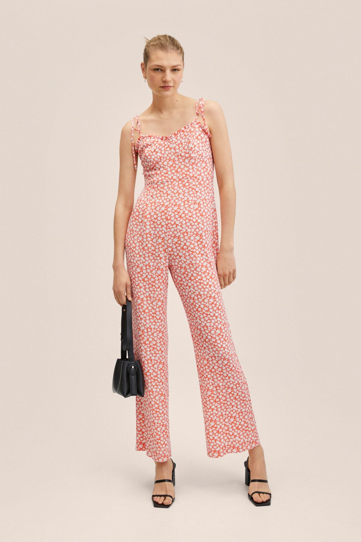 Mango cheap jumpsuit orange